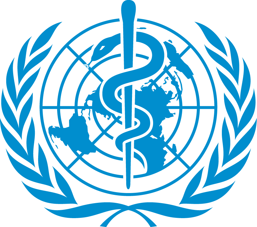 World Health Organization emblem — Rod of Asclepius overlaid on a globe, symbolizing global public health